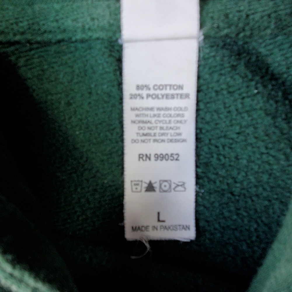 Independent Trading Company Upstreet Smiley Hoodie‎ Green Large Graphic - Picture 9 of 9
